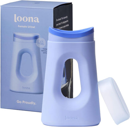 Loona Premium Female Urinal - Quiet, No Splash Design for Women - Ideal for Bedside, Travel, and Outdoor Use - Loona