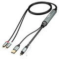Unidirectional 2 RCA Input to SPDIF/Toslink Output Optical Adapter Cable 6 Ft, Analog to Digital Audio Converter