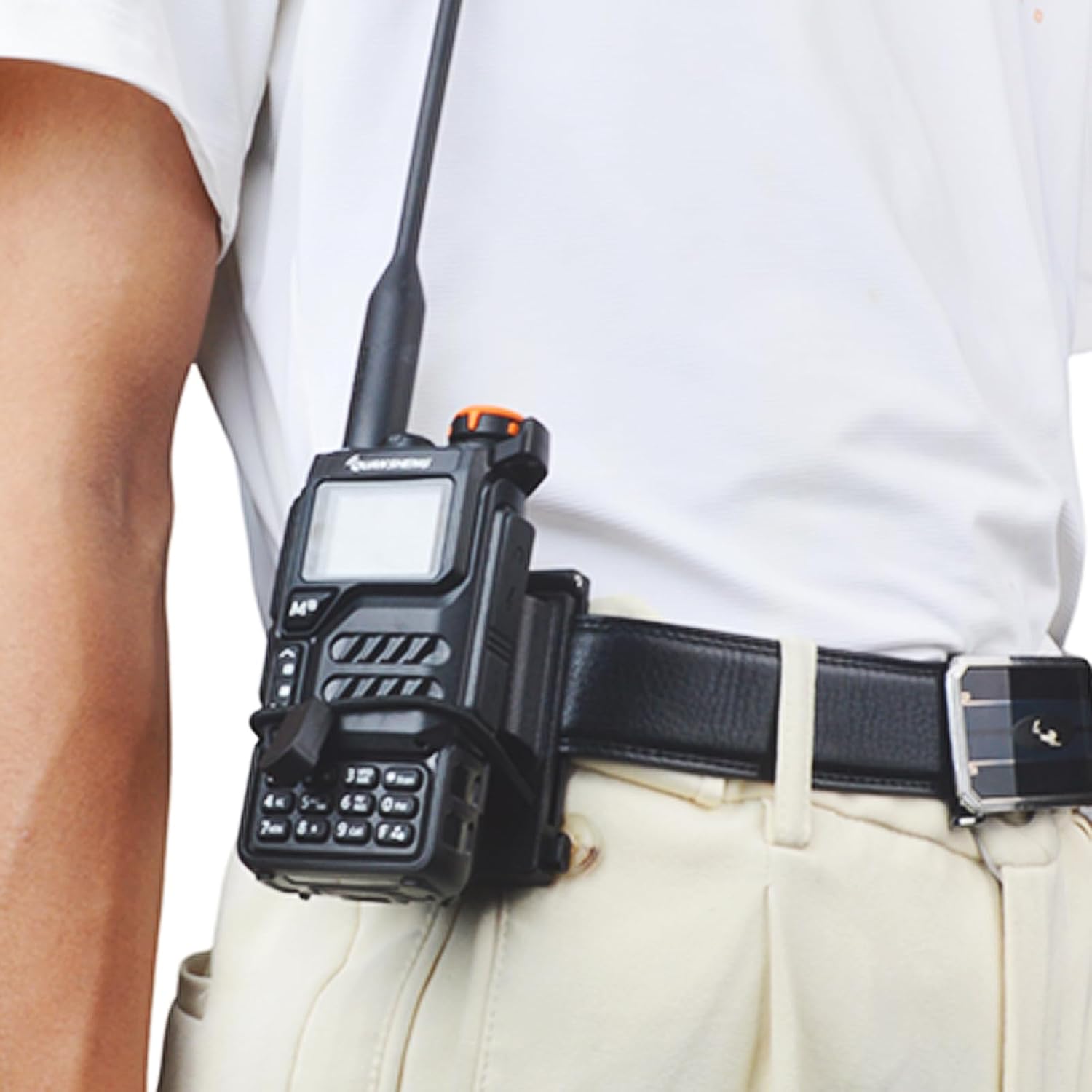 Universal Tactical Radio Holster for Waist Belt Accessories, Walkie-Talkie Belt Clip Holder for Baofeng Quansheng
