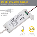 60-Watt Universal Dimmable 12V DC LED Driver TRIAC 840600