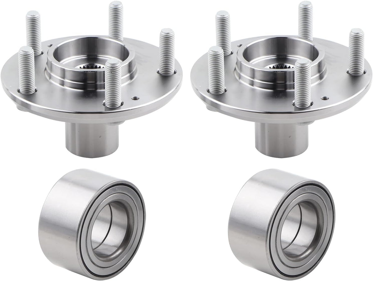 2PCS Wheel Hub Bearing Assembly Compatible with 2011-2015 Hyundai Elantra, 2013-2017 Elantra GT, 2012-2017 Veloster, Replace 510093