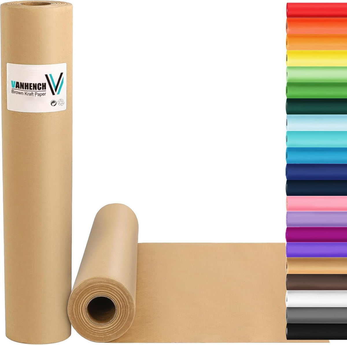 Brown Kraft Paper Roll 17.5" x 600" (50')