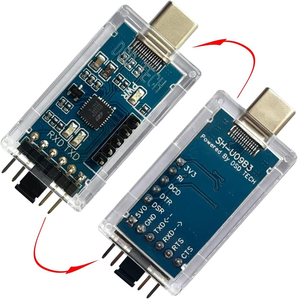 DSD TECH SH-U09B3 USB Type C to TTL Serial Adapter with CP2102N Chip