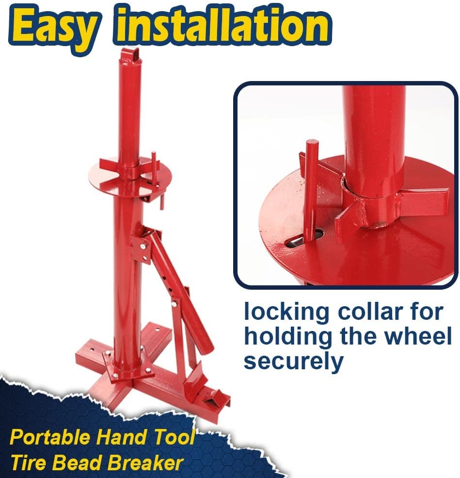 Manual Portable Hand Tire Changer Bead Breaker Tool for Home Garage