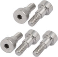 uxcell 5pcs 304 Stainless Steel Hex Socket Shoulder Bolt 6mm Shoulder Dia 6mm Shoulder Length M5 Thread