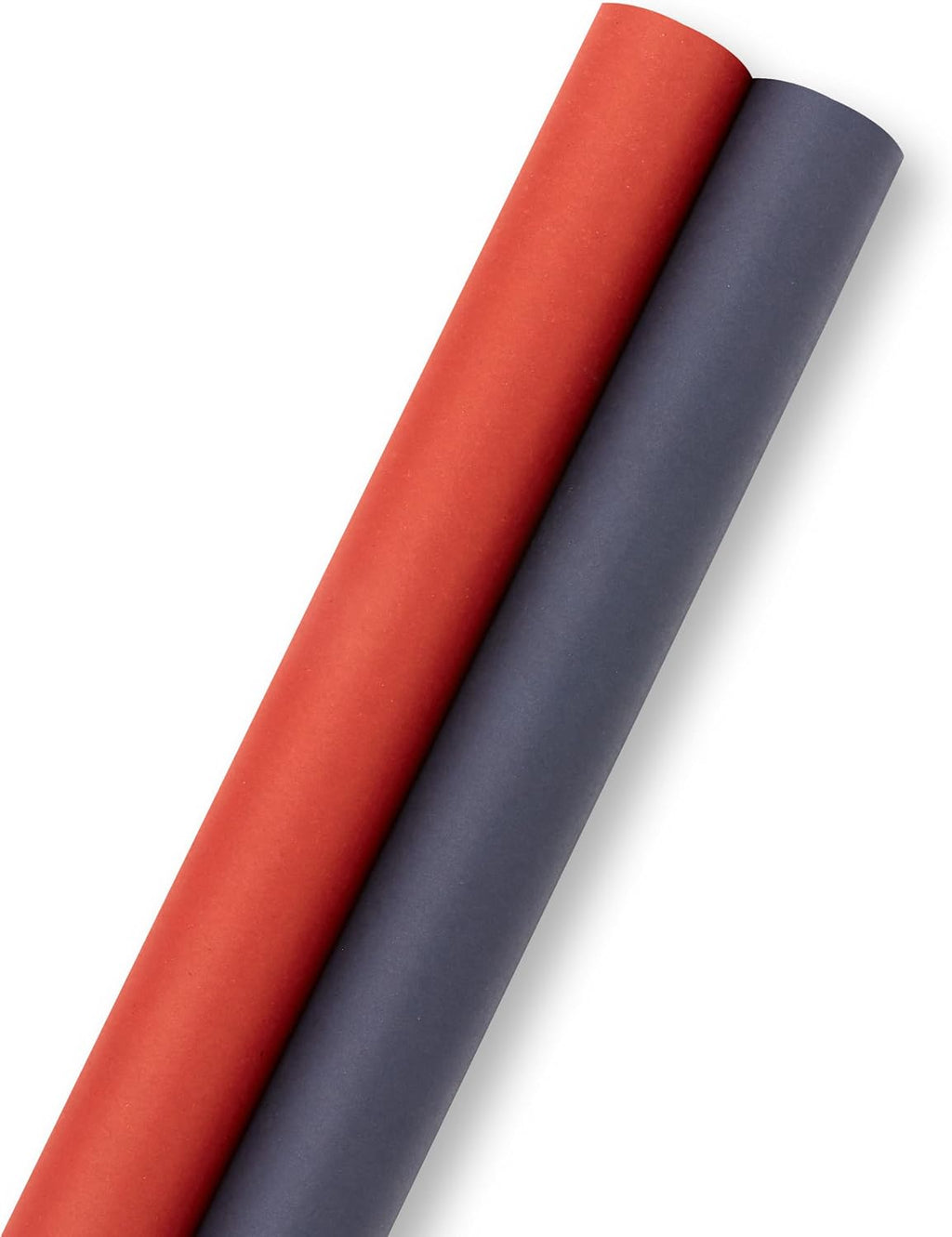 Kraft Wrapping Paper Rolls, 2 Rolls (Red and Navy Blue)