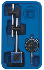 Fowler 52-215-006-1, Outside Micrometer Set with 0–6" Measuring Range & 52-520-199-0, Magnetic Base and Black Dial Indicator Set