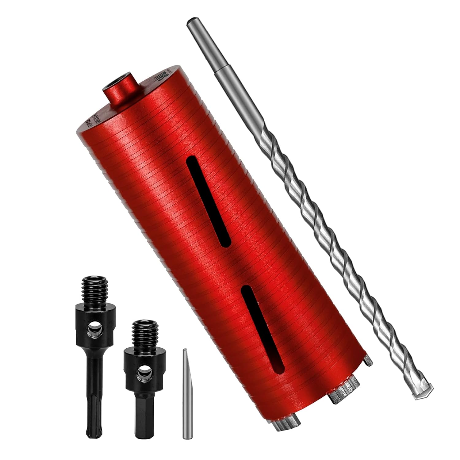 Diamond Core Drill Bits 3 1/2" Diameter 10"/254mm Drilling Depth 5/8-11" Thread Core Bit Turbo Laser-Welded Segments