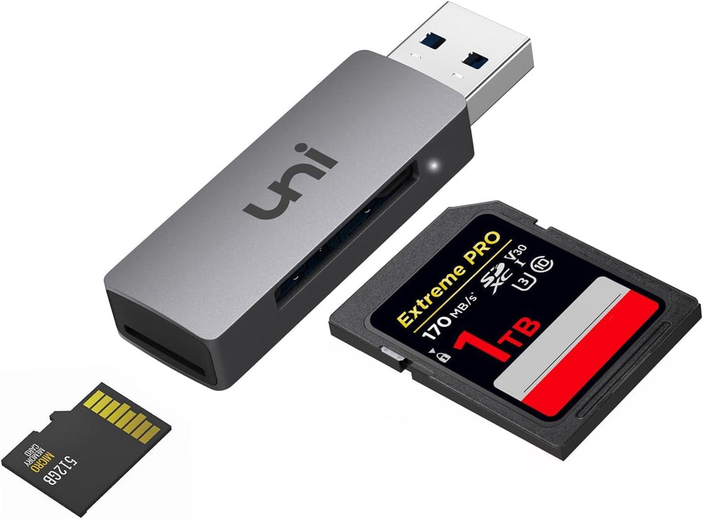 SD Card Reader, USB 3.0 SD Card Adapter High-Speed for SD/Micro SD/TF | Micro SD Memory Card Reader, Support