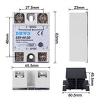 SSR-60DD Solid State Relay DC to DC (Input 3-32V DC Output 5-60V DC) with Heat Sink, 60A
