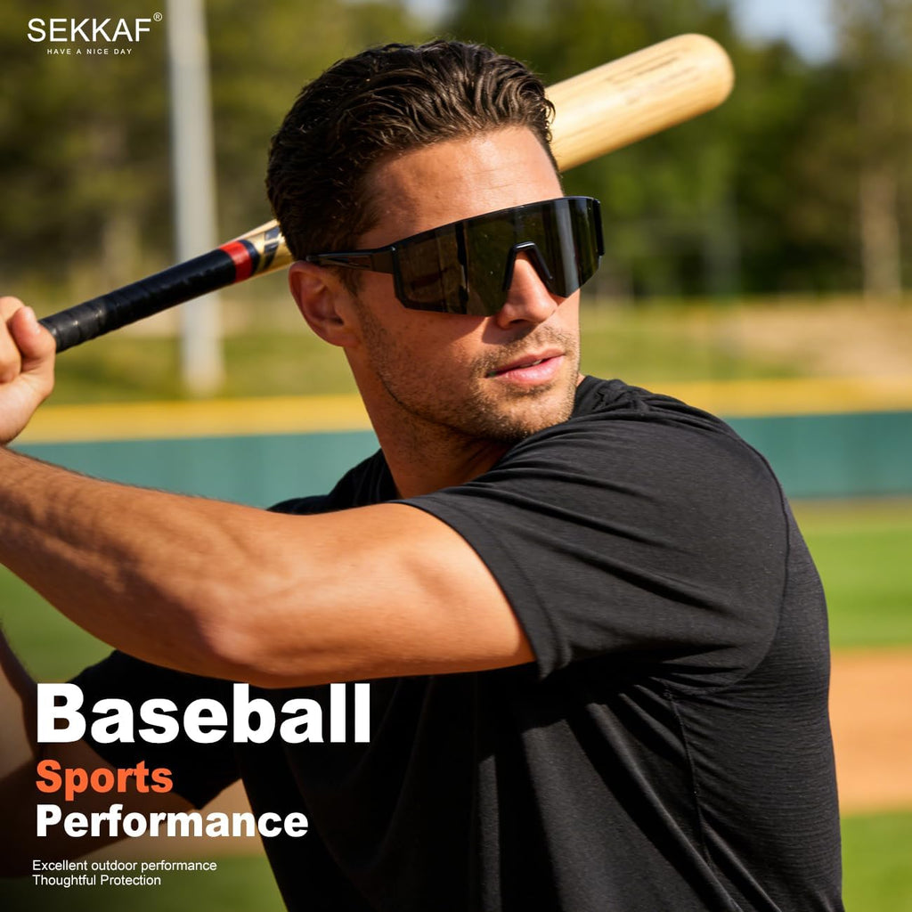 Polarized Sunglasses for Men Women - Sports Sunglasses for Running Baseball Driving Fishing Cycling UV400 Protection