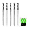 1/8'' Shank Carbide End Mills, 2 Flute Square End Mill Bits (5PCS)