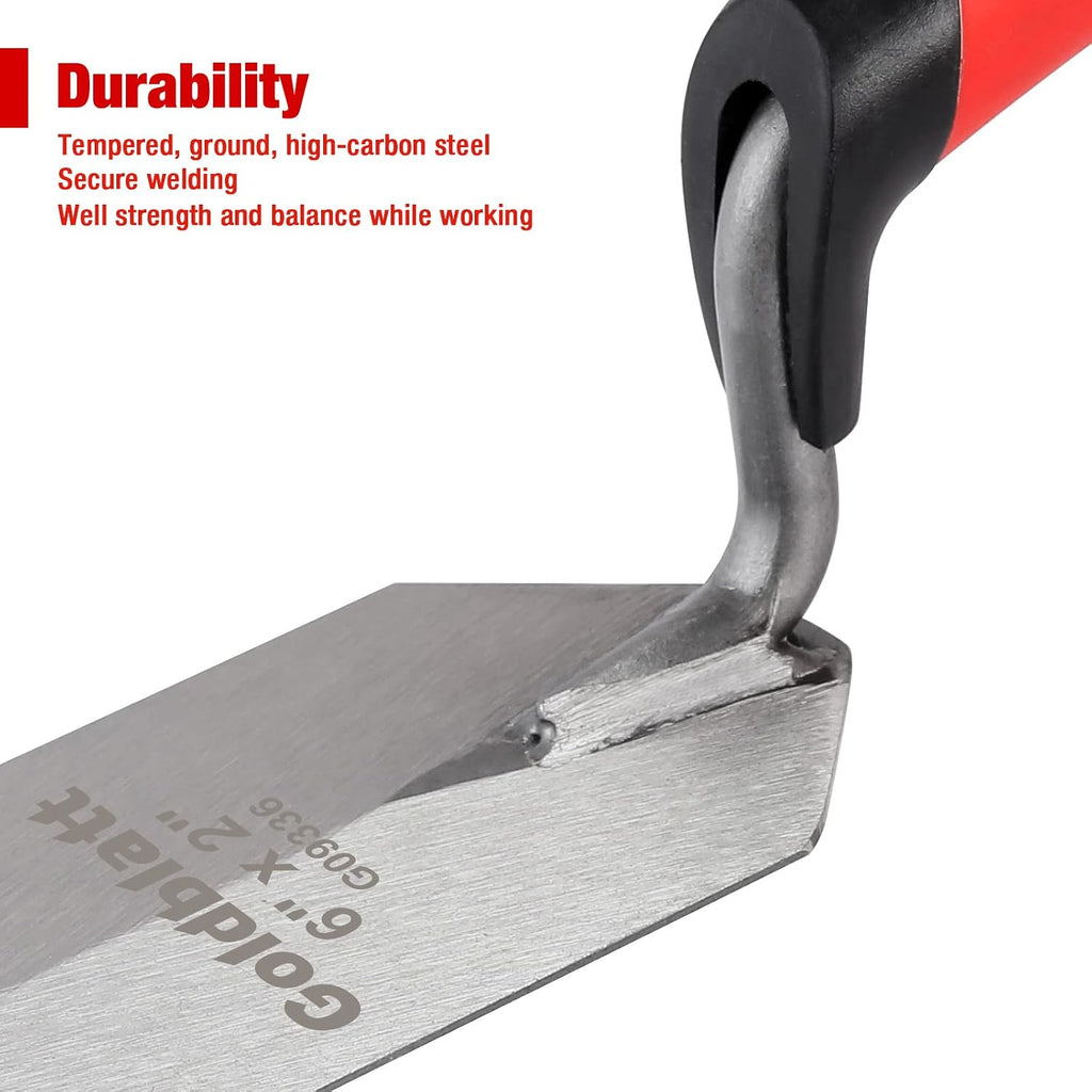 6''X2'' & 5''X2'' Margin Trowel Set for Tile, Masonry, Cement | Margin Trowel, Cement Trowel, High-carbon Steel