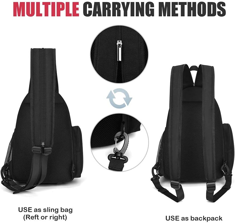 Sling Camera Bag, Camera Shoulder Crossbody Backpack, DSLR/SLR/Mirrorless Camera Case, Shockproof Photography Camera