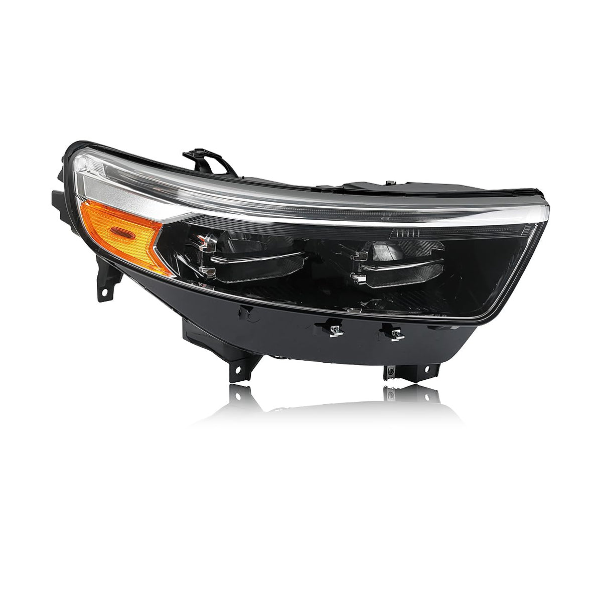 Black LED Headlights RH Compatible with 2020-2024 Ford Explorer
