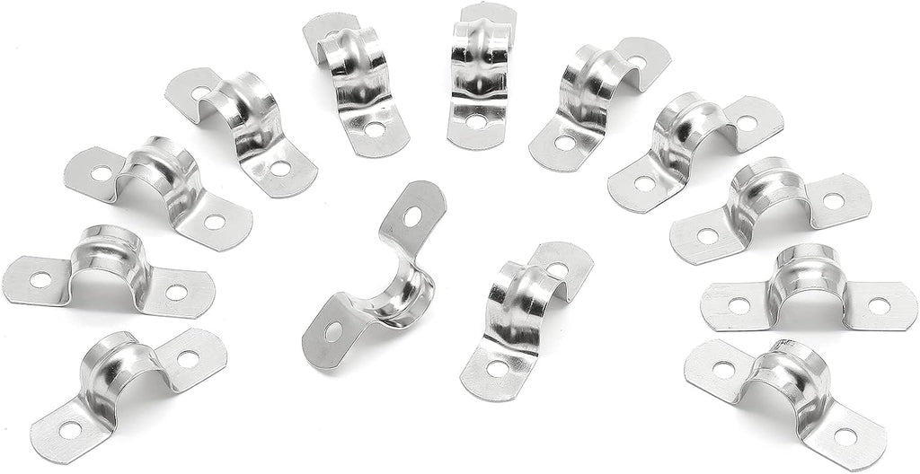 30Pcs 1/2 Inch Stainless Steel Conduit Clamps, for Pipe Fixing