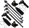 SCITOO 10pcs Front Suspension Kit Lower Ball Joint Inner Outer Tie Rod End w/Boot Sway Bar End Link Replacement for 2009-2019 for Toyota Corolla