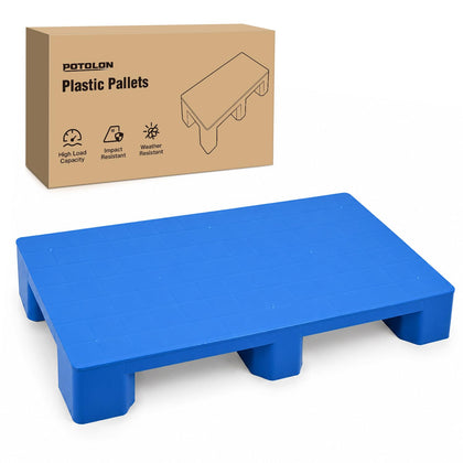 Plastic Pallet for Basement Storage, Heavy Duty HDPE Stackable Floor Storage Pad for Garage Warehouse, Supports up to
