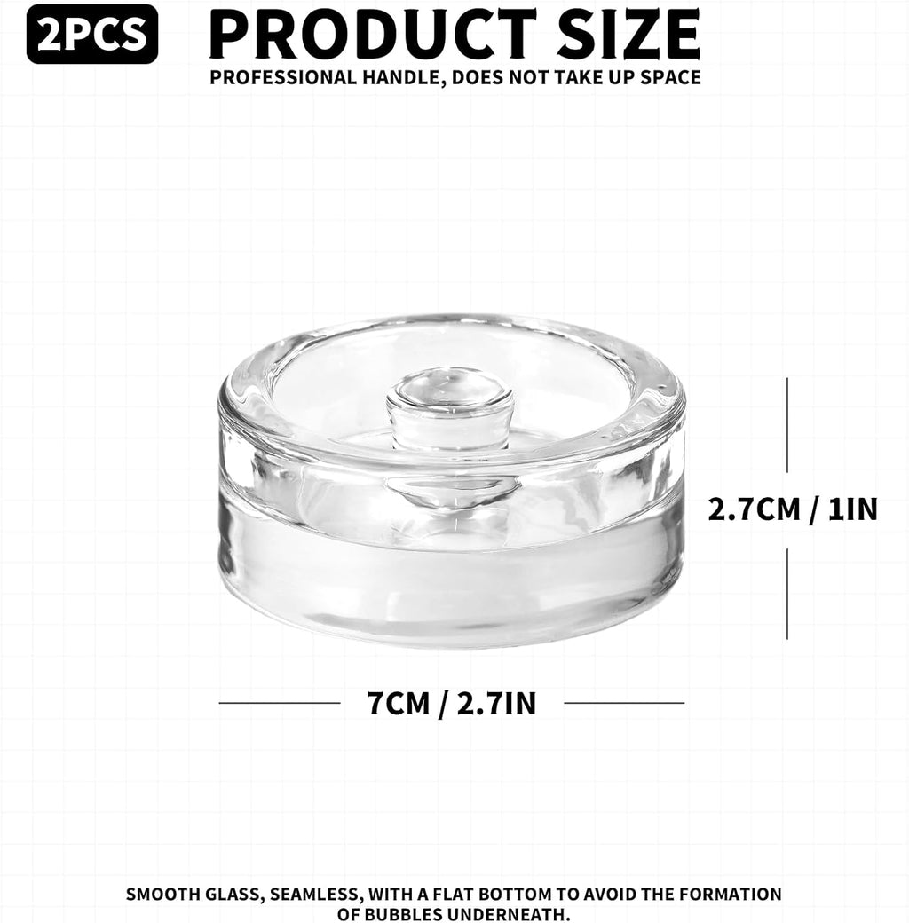 Fermentation Weights,2 Pack Glass Fermentation Weights with Grip Handle