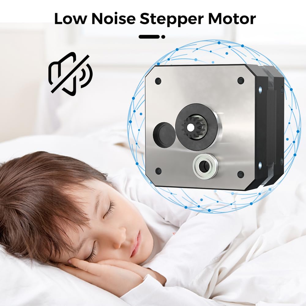 Ender 3 V3 SE Extruder Motor, Official 42-26 Stepper Motor 3D Printer Extruder Stepper Motor 0.84A 12 Teeth Round