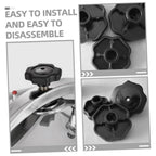 Black Pressure Cooker Lid Knobs, Plastic Replacement Handles 4Pcs for Pots