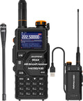 K5PLUS Tri-Band Ham Radio Long Range Walkie Talkies High Power Two-Way Radio with One Touch Frequency Finder Button
