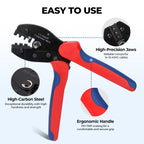 BougeRV Solar Crimper Tool Kit - Crimper, 6 Pairs Connectors, 2 Spanners