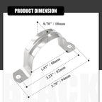 Kemcatui 2 Inch Conduit Clamp, Stainless Steel, 50 Pcs