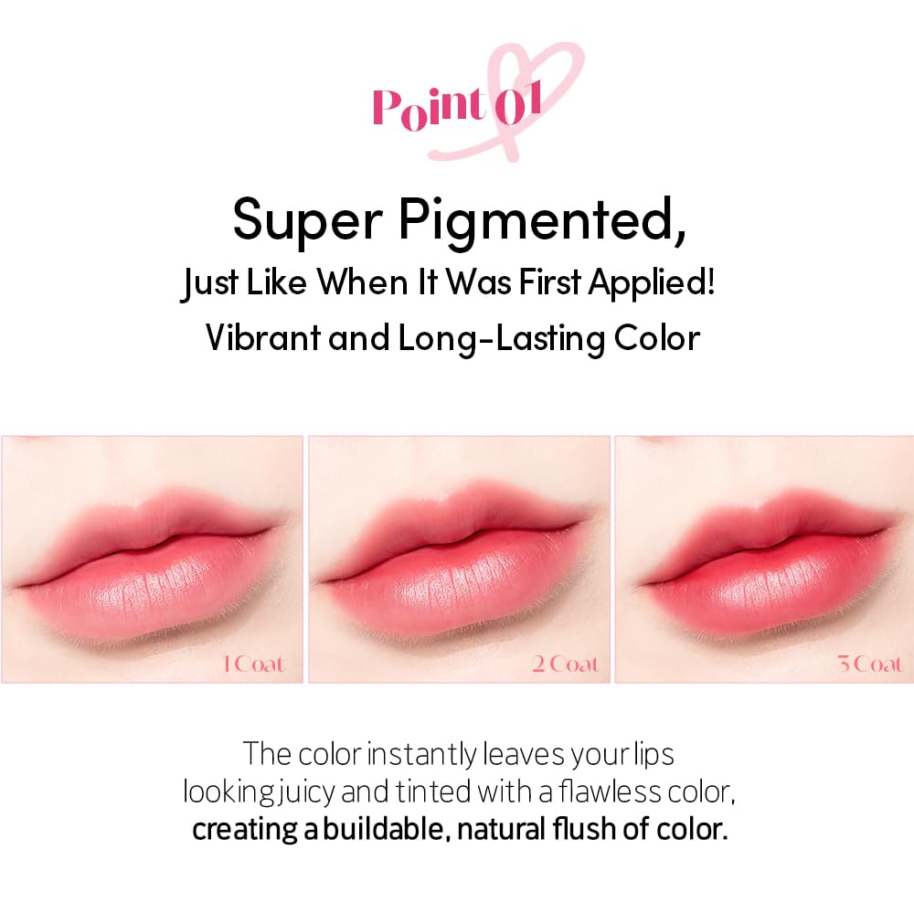 Dear Darling Marker Tint, #1 Raspberry Pop, Long-Lasting Lip Stain