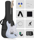 RST-150 39”Beginner Electric Guitar Kit with Amplifier, Classic HSS Pickup, Electric Guitar with Gig Bag, Capo