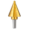 IRONANT 1/4" to 1-3/8" Titanium HSS Step Drill Bit for Metal Unibit