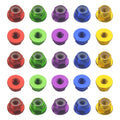 WMYCONGCONG 25 PCS M4 Aluminum Nylon Lock Nuts M4 Flange Nylon Insert Self-Locking Nut for RC Drone FPV Parts