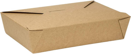Paper To Go Boxes [54 oz - 200ct] Leak-Resistant, Microwavable, Heavy-Duty Take Out Boxes | Grease Resistant &