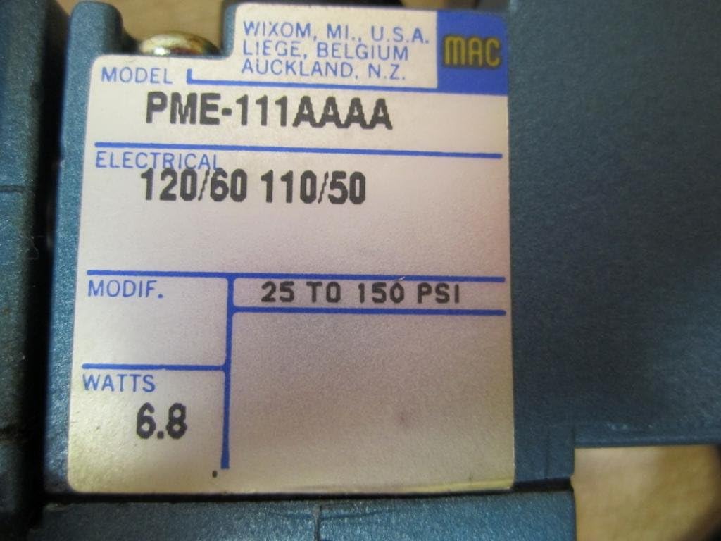 Mac Valves 6112B-PM-111AA Valve