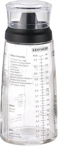 Glass Salad Dressing Bottle 10oz/300ml fill volume, Black