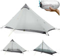 1 Person Ultralight Backpacking Tent - 3 Season (2lbs only) | 15D Ripstop Nylon Rainfly, 5000mm Waterproof, Bathtub