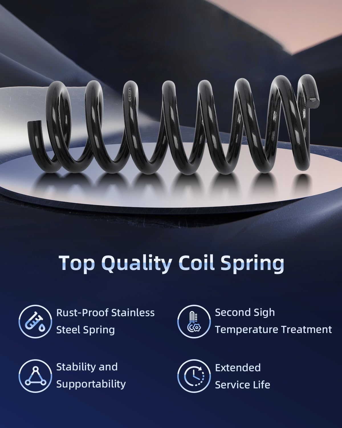 ECCPP 2PCS Front Coil Springs Suspension Coil Spring Set for Chevy