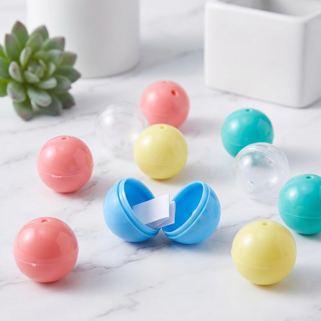 30pcs 25mm Mini Display Capsules: Gumball Machine Capsules for Raffle Tickets, Small Component Storage, Craft Charms