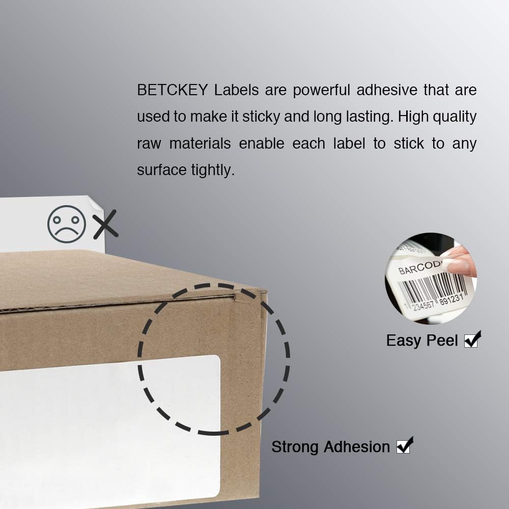 2.25" x 1.25" (57 mm x 32 mm) Thermal Labels, [2 Roll/2000 Label]