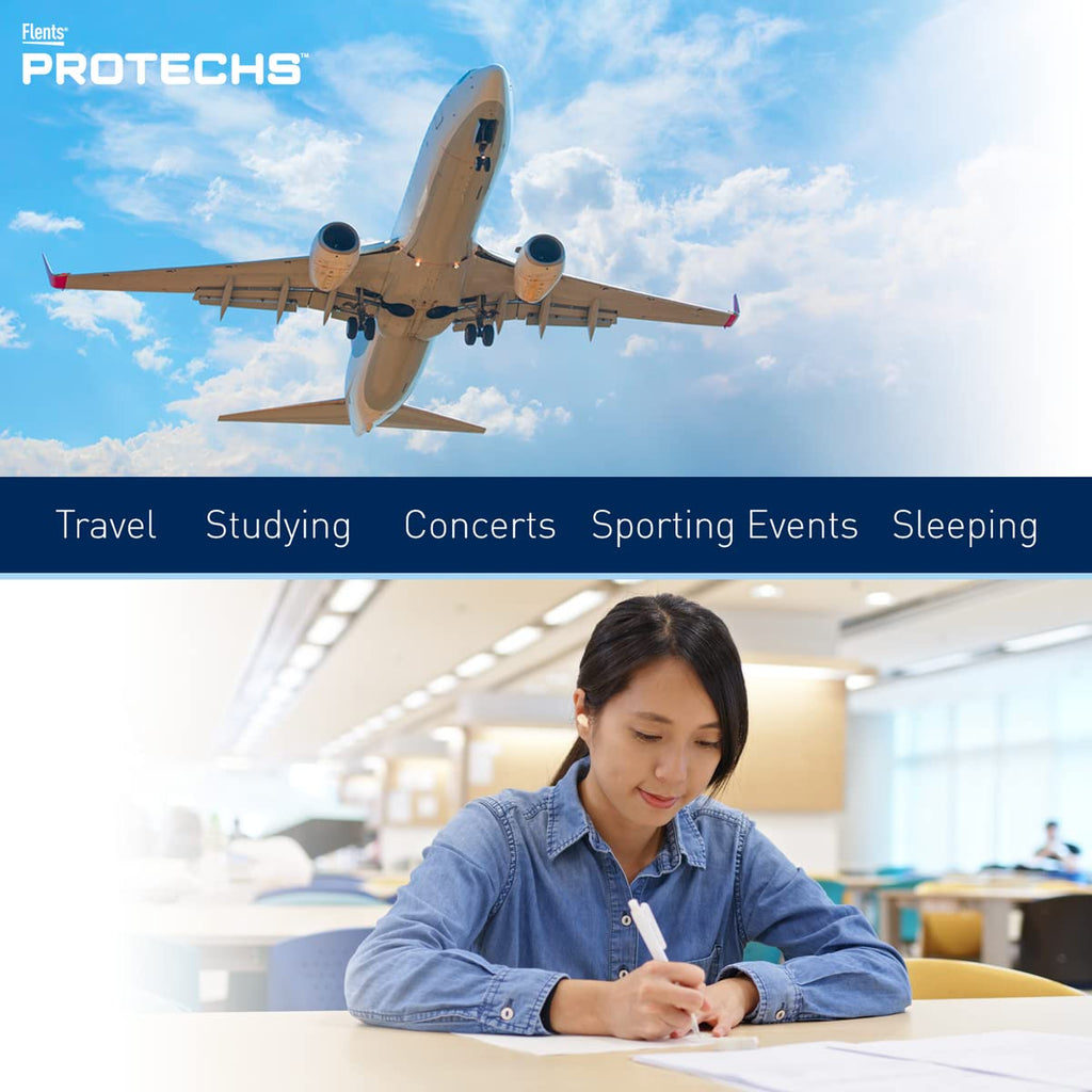 Protechs Quiet Time Foam Ear Plugs, NRR 32, 50 Pair, Blue