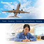 Protechs Quiet Time Foam Ear Plugs, NRR 32, 50 Pair, Blue