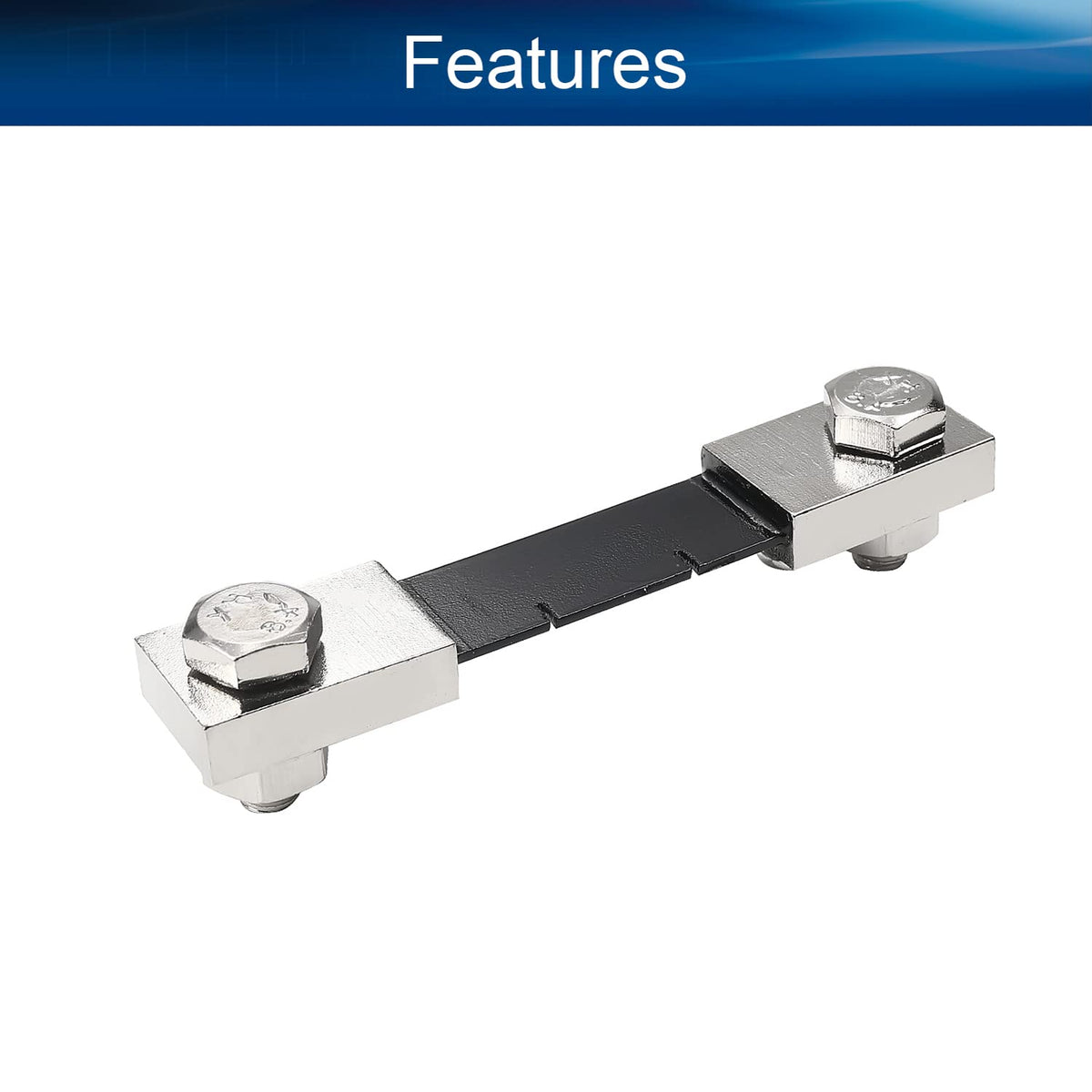 Heyiarbeit DC Current Meter Shunt Resistor 100A 75mV for DC Ammeter Analog Panel Shunt Divider Meter External FL-2