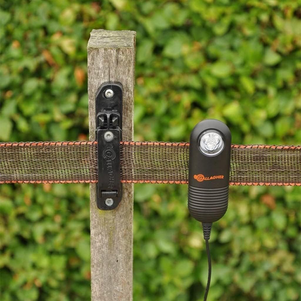Live Fence Indicator | Detects Electric Fence Energizer Pulse | Visible LED Light Indicator Alert Device That Clips