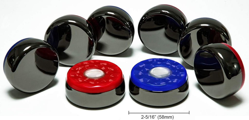 Shuffleboard Pucks w/ 2 Cans Shuffleboard Wax, Mini Dustpan and Brush for Shuffleboard Table, Complete Shuffleboard
