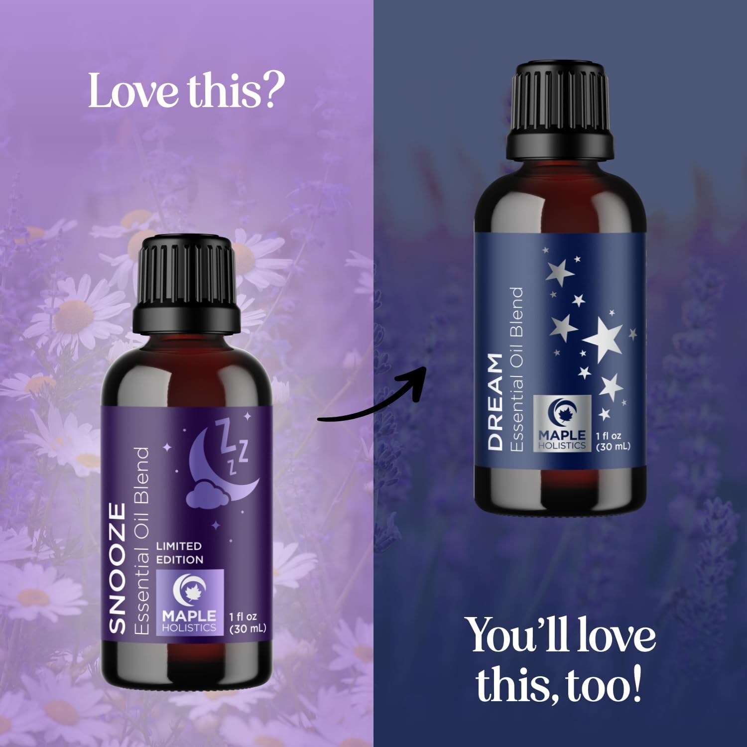 Sleep Essential Oil Blend for Diffuser - Snooze Blend Essential Oil for Sleep with Lavender Roman Chamomile Cedarwood