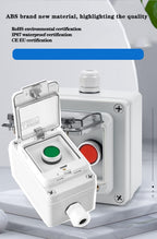 Green Start Push Button Station Box 22mm IP65 Cover for Industrial Control