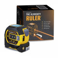 The Almighty Ruler Laser Tape Measure | Laser Distance Measurer, Heavy-Duty Tool with Cross Marking Feature, Smart