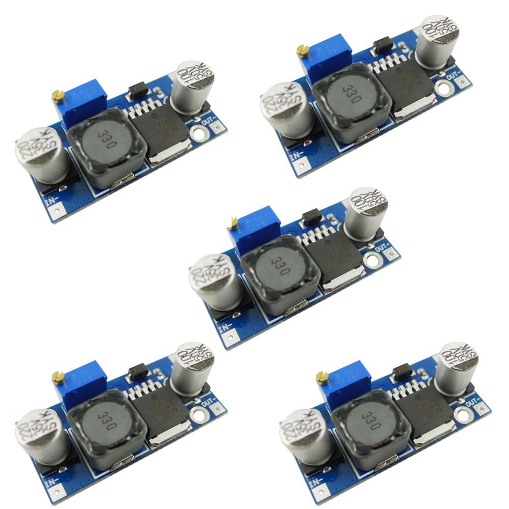 5PCS XL6009 XL6009E1 DC to DC Boost Converter Module Input 4.5-32V to Output 5-40V Adjustable Step-up Transformer 4A Power Supply Power Converter Board Regulator
