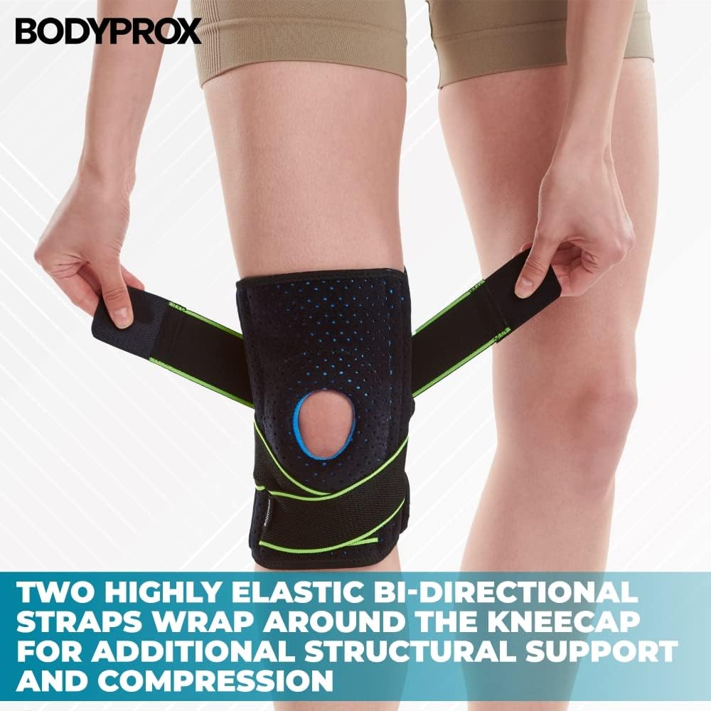 Knee Brace with Side Stabilizers & Patella Gel Pad Support | Knee brace for women, knee brace for men; helps support