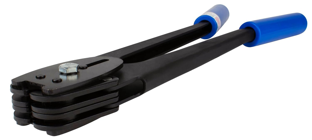 Premium Double-Notch Steel Strapping Front Action Sealer - Metal Banding Crimper - EP-1800 - Made in USA (5/8")